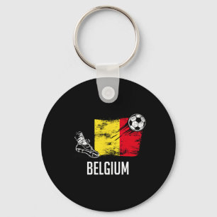 Belgium Flag Jersey Belgian Soccer Team Belgian Key Ring