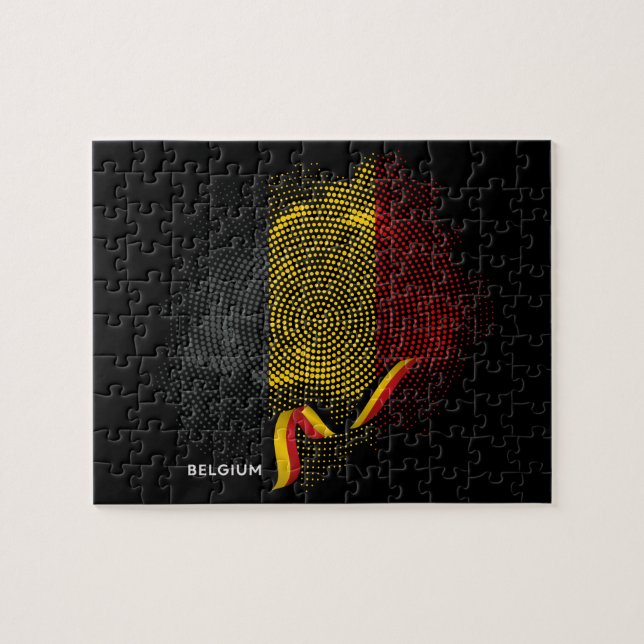 Belgium Flag Jigsaw Puzzle (Horizontal)