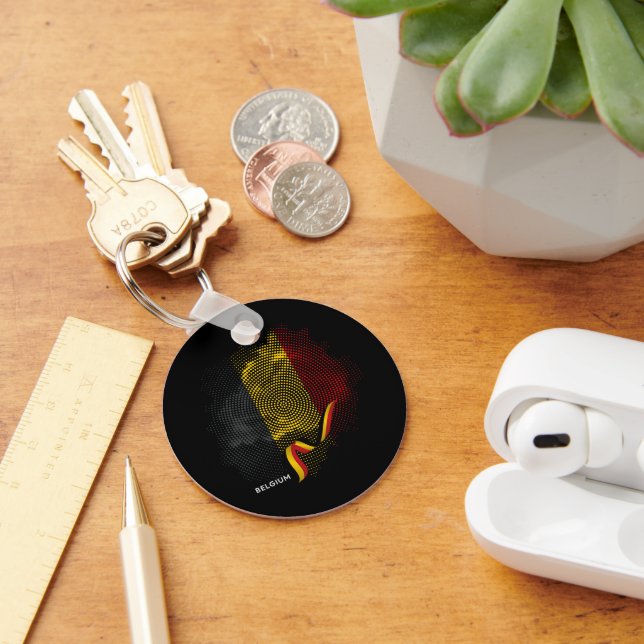 Belgium flag key ring (Desk)