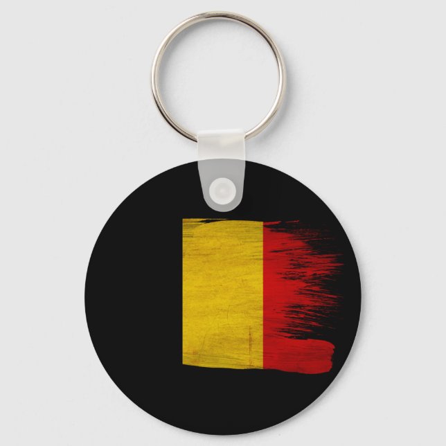 Belgium Flag Key Ring (Front)