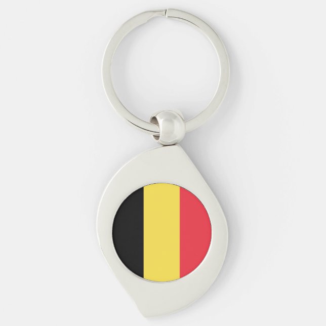 Belgium Flag Key Ring (Front)