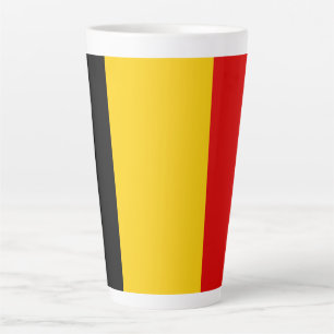 Belgium flag latte mug