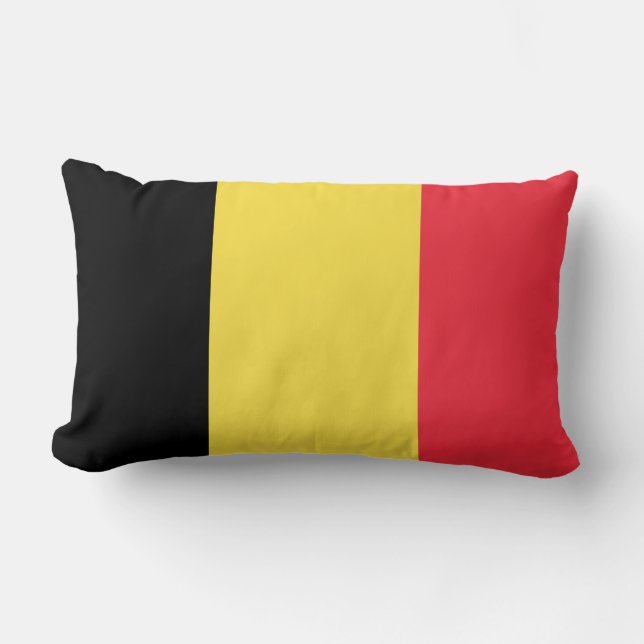 Belgium Flag Lumbar Cushion (Front)