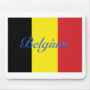 Belgium flag mouse pad