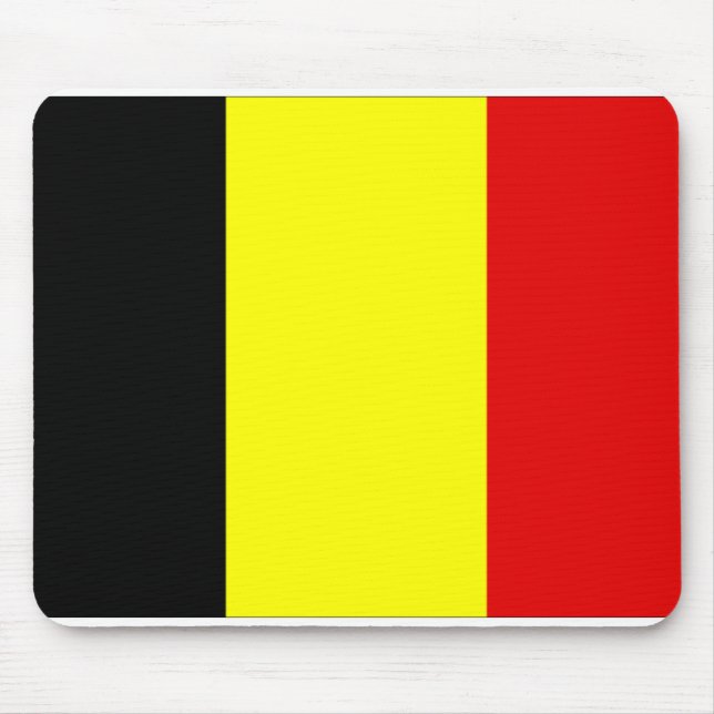 Belgium flag mouse pad (Front)