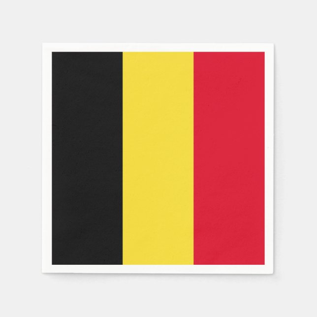 Belgium Flag Napkin (Front)