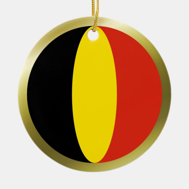 Belgium Flag Ornament (Front)