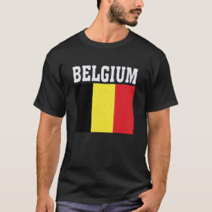 Belgium Flag Patriotic National Roots Souvenir T-Shirt