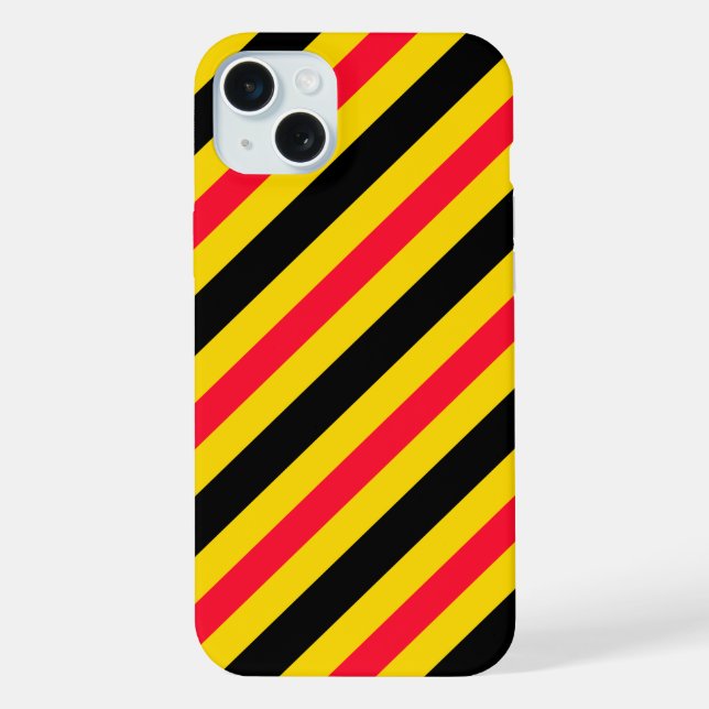 Belgium flag pattern iPhone case (Back)