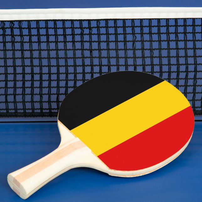 Belgium flag ping pong paddle (Insitu)