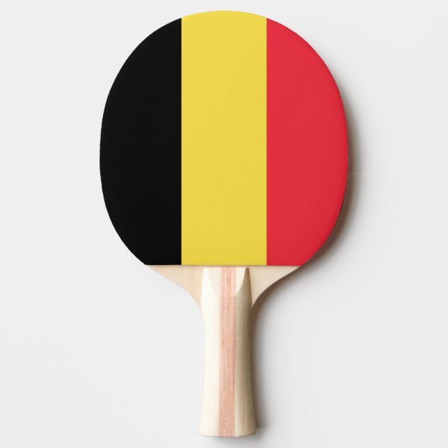 Belgium Flag Ping Pong Paddle (Front)