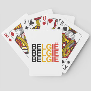 BELGIUM Flag Playing Cards