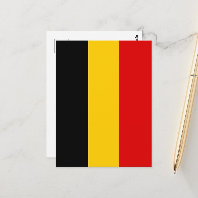Belgium flag postcard (Front/Back In Situ)