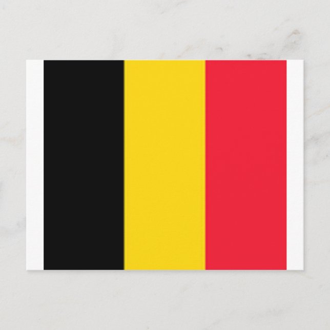 Belgium Flag Postcard (Front)