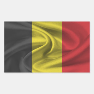 Belgium Flag Rectangular Sticker