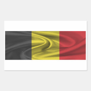 Belgium Flag Rectangular Sticker