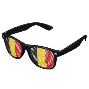 Belgium flag retro sunglasses