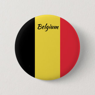 Belgium Flag Round Button