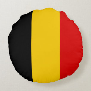Belgium flag round cushion