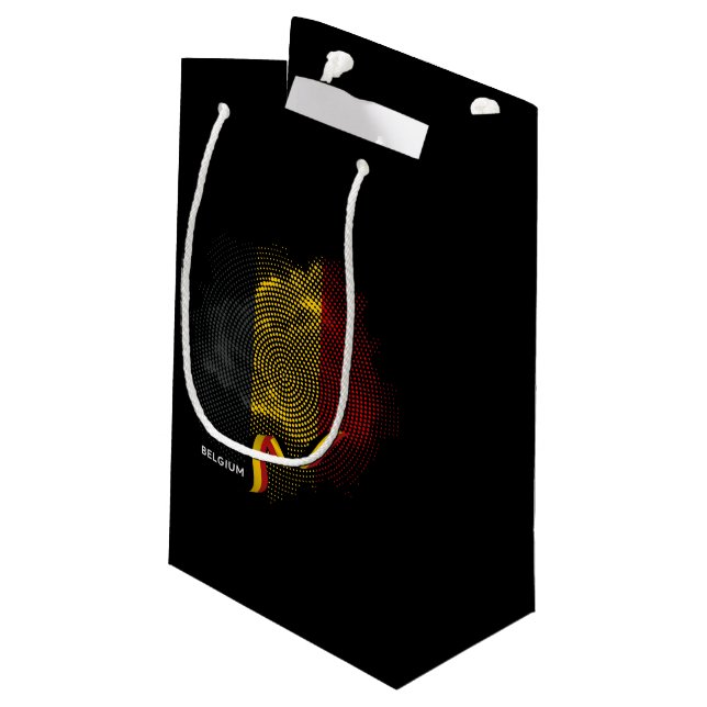 Belgium flag small gift bag (Back Angled)