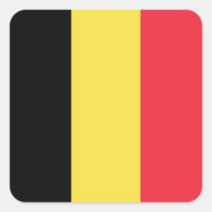 Belgium Flag Square Sticker