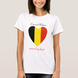 Belgium Flag Sweetheart T-Shirt