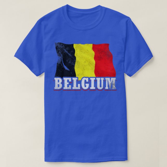 Belgium Flag T-Shirt (Design Front)