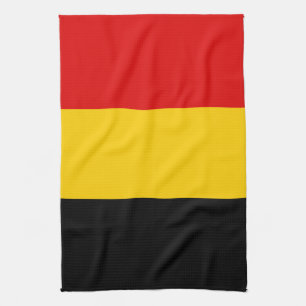 Belgium flag tea towel