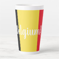 Belgium Flag & Text