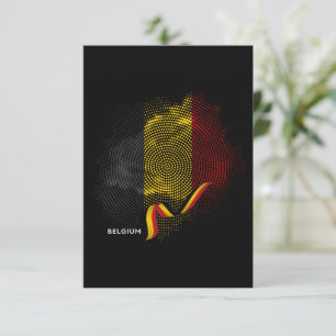 Belgium Flag Thank You Card