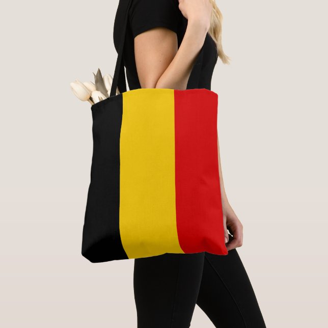Belgium flag tote bag (Close Up)