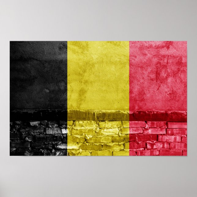Belgium flag wall poster (Front)