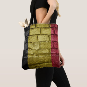 Belgium flag wall tote bag