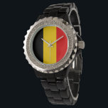 Belgium flag watch<br><div class="desc">An ideal gift for all those who are patriotic of their country!</div>