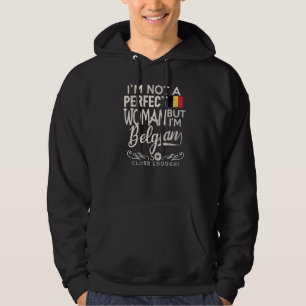 Belgium Flag Woman Belgian Pride Souvenir Hoodie