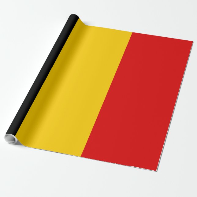 Belgium flag wrapping paper (Unrolled)