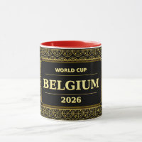 Belgium Football Fan 2026 Black Gold Luxury