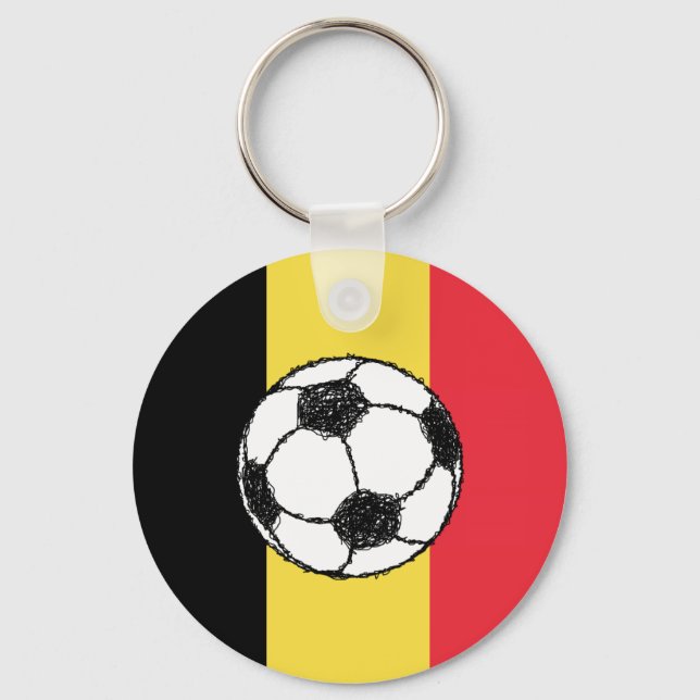 Belgium Football Key Ring (Front)