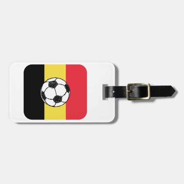 Belgium Football Luggage Tag (Front Horizontal)