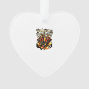 Belgium Goal Energy Skeleton Striker Nations Bold  Ornament