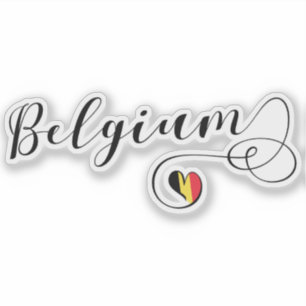Belgium Heart Flag