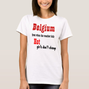 Belgium hot women t-shirts