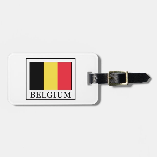 Belgium Luggage Tag (Front Horizontal)