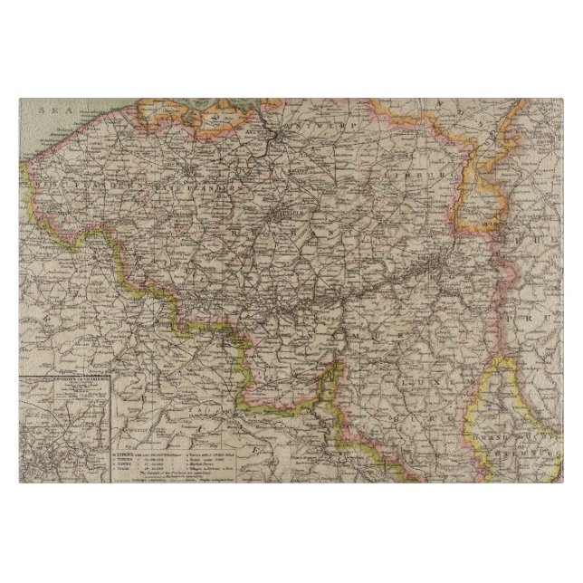 Belgium, Luxemburg Cutting Board (Front)