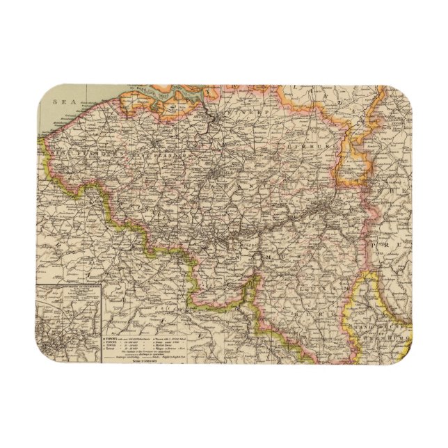 Belgium, Luxemburg Magnet (Horizontal)