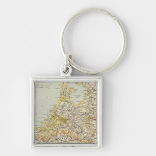 Belgium, Netherlands 2 Key Ring
