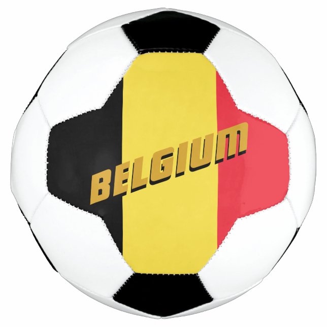 Belgium Patriotic Football & Belgian Flag Soccer Ball (Front)