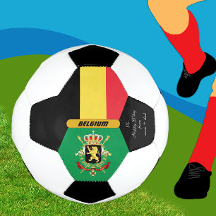 Belgium Personalised, Flag, Photo Soccer Ball