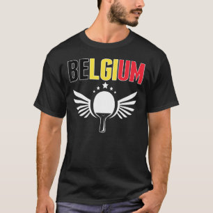 Belgium Ping Pong Belgian Table Tennis Team Suppo T-Shirt