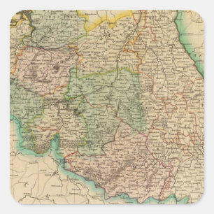 Belgium provinces square sticker